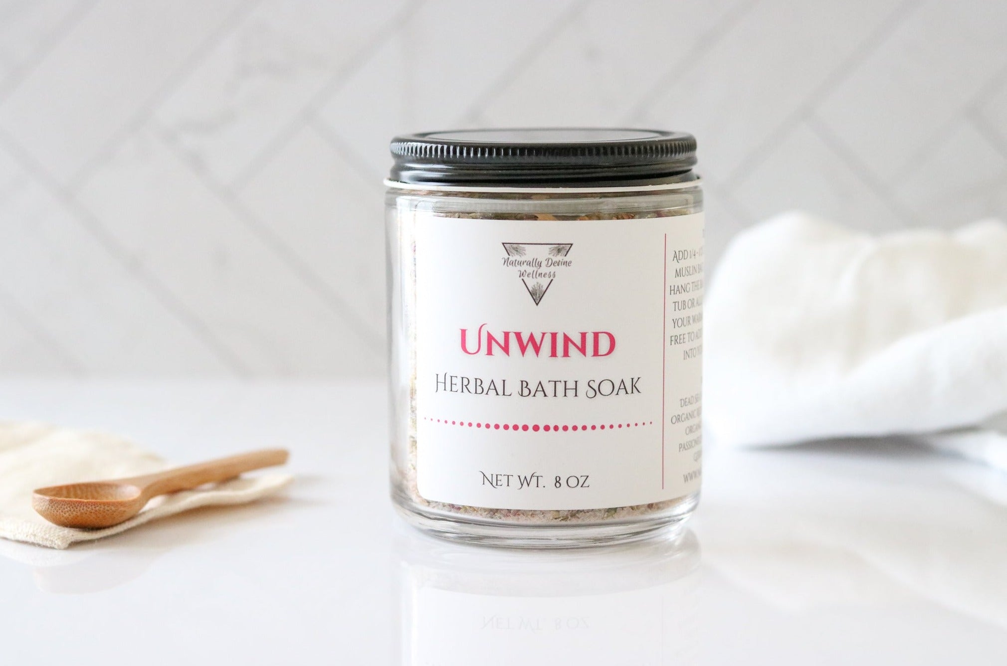 Unwind Herbal Bath Soak - Naturally Devine Wellness