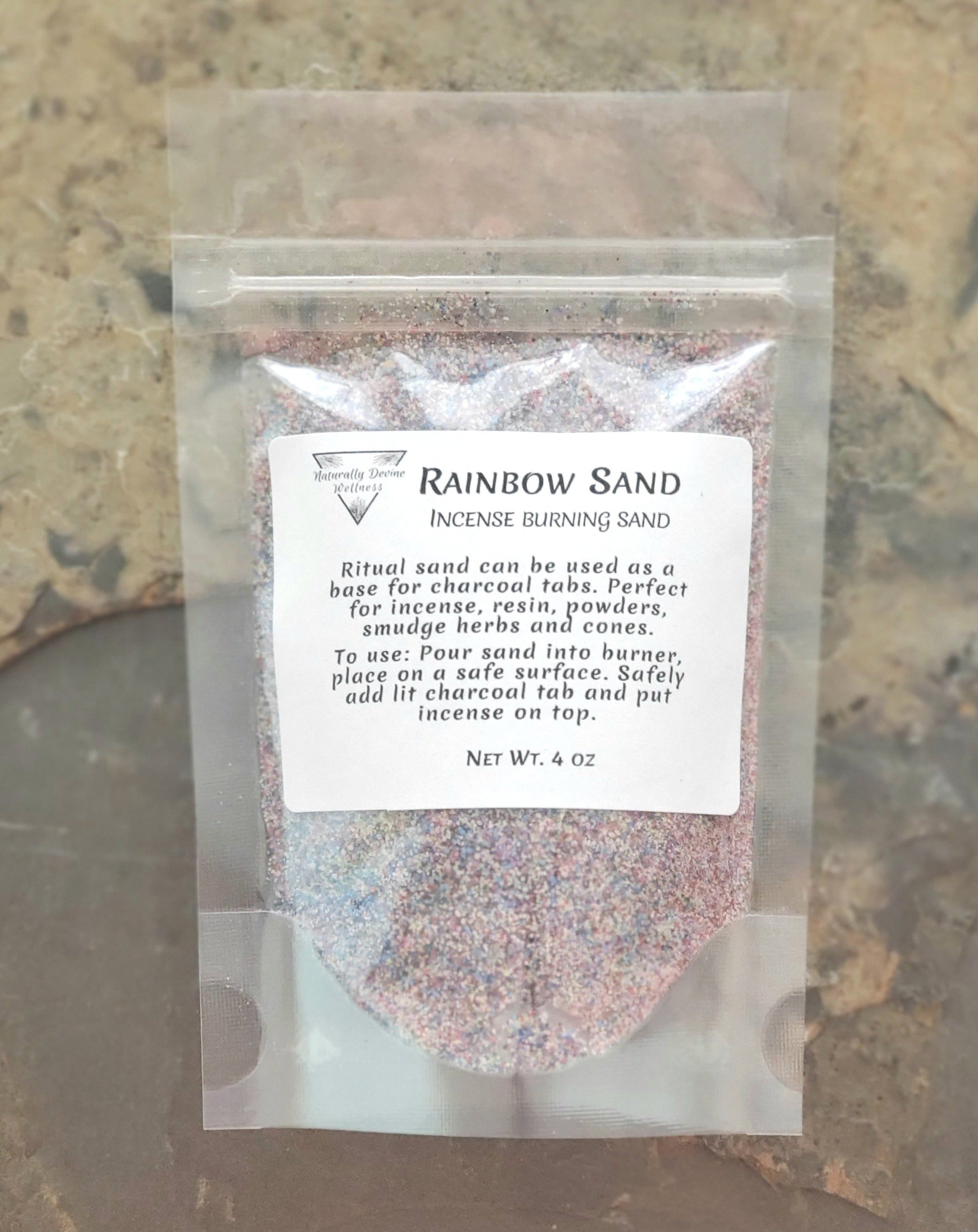 Rainbow Sand, Incense Sand - Naturally Devine Wellness