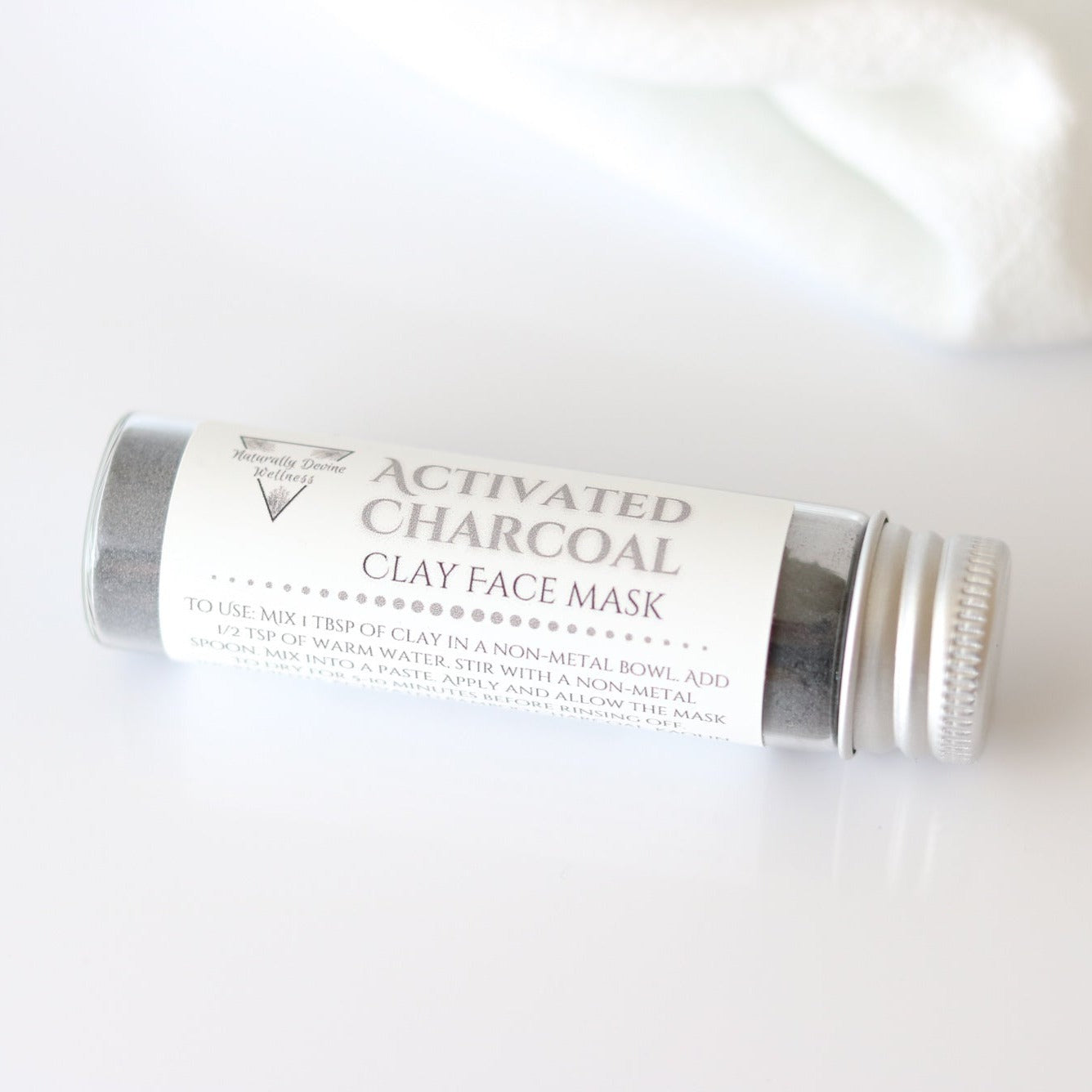 Activated Charcoal Clay Face Mask - Naturally Devine Wellness