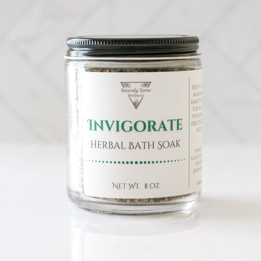 Invigorate Herbal Bath Soak - Naturally Devine Wellness