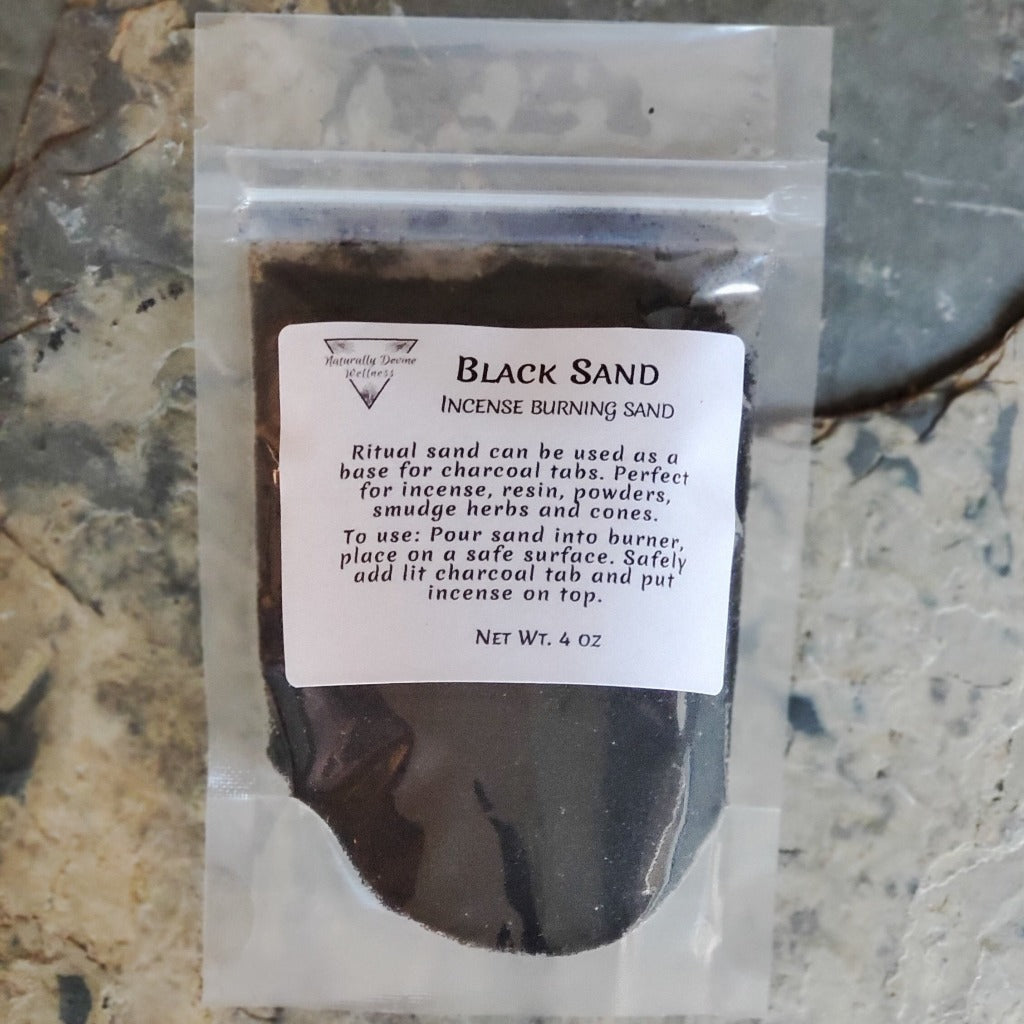 Black Sand Incense Sand - Naturally Devine Wellness